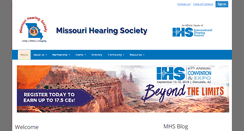 Desktop Screenshot of missourihearingsociety.org